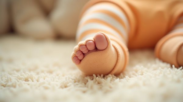 Chaussette chaude antidérapante bébé : confort et sécurité pour les petits