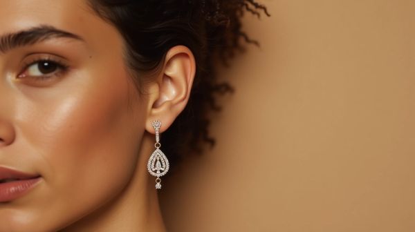 Piercing oreille serti de pierres : style et confort réunis